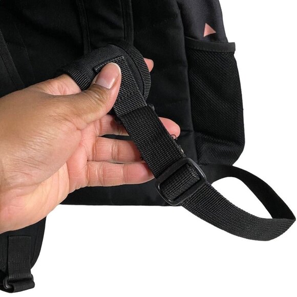 Adidas Classic Black Patterned Backpack - Picture 3 of 11